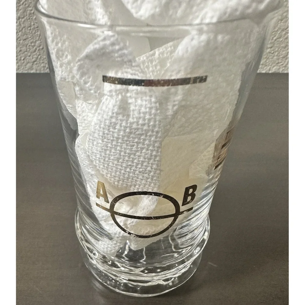 Mid-Cent Mod Plimsoll Lines Mark Load Line Glasses Set of 6 Nautical Markings